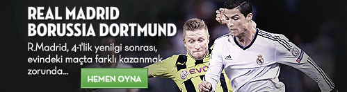 Real Madrid – Borussia Dortmund Maçi için Bets10 Oranlari