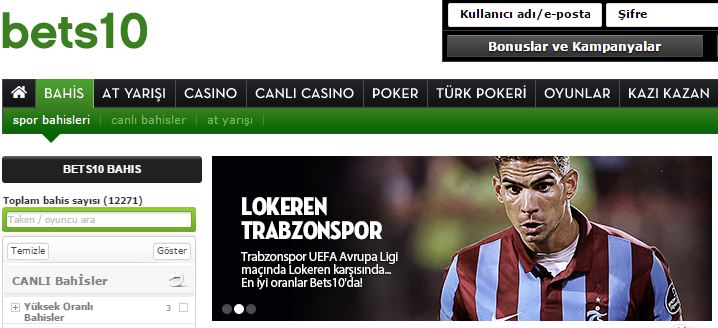 Bets10 Avrupa Ligi Bahisleri ve Oranları