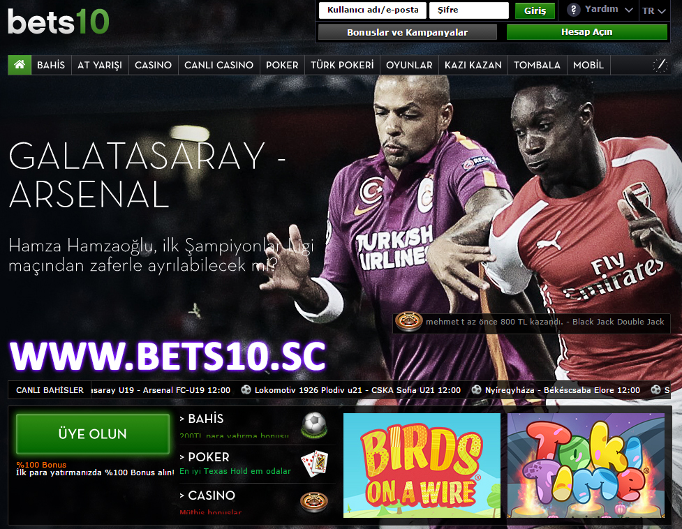 Bets10 Şampiyonlar Ligi Maç Oranları