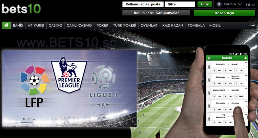 Lig 1 Premier Lig La Liga Bets10 Oranları ve Bonusu