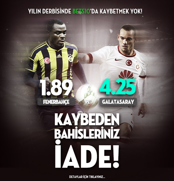 Dev Derbide Kaybeden Bahislere İade Bonusu Bets10 dan