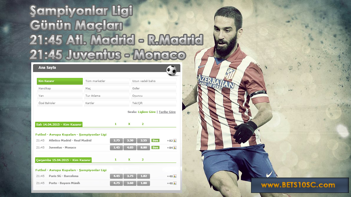 Bets10 Şampiyonlar Ligi Maçları